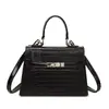 Bolso Kelly de Cocodrilo de Alta Gama para Mujer 2026 Nuevo Bolso de Mano Retro de Moda Bolso de Hombro Cruzado