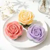 Enfeites de Flor de Rosa, Velas Perfumadas, Formas de Sabão de Silicone, Formas de Bolo para Assar DIY, Formas de Vela Perfumada Prontas