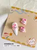 Accesorios para Uñas Artísticas Caricatura Suave Lindo Moño Perro Nueva Versión Q Lindo Perro Bichón Pequeño Resina Desgastable Accesorios para Uñas