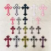 Pegatinas de Bordado Autoadhesivas de Cruz Coloridas DIY Journal Parches Decorativos para Bordado de Computadora Pegatinas de Tela Venta al por Mayor Transfronteriza