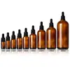 Em Estoque Frascos conta-gotas de 5ml 30ml Frascos de Vidro Cosmético para Dispenser de Óleo Essencial Frascos de Óleo Essencial Âmbar de 10ml