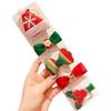 Nuevo traje navideño coreano de cinco piezas Pinza para el pelo con lazo Árbol de Navidad Muñeco de nieve Pinza de pico de pato Lindos accesorios para el cabello para niños y mujeres