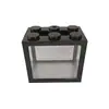 Popular Acuario Ni Hao Tanque Pequeño para Peces Dorados, Tanque de Peces de Plástico Transparente con Cuatro Lados para Observación, Tanque Ecológico Ornamental en Miniatura