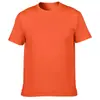205g Algodão Fiado em Anel Tamanho Grande Europeu e Americano Camiseta de Verão Manga Curta Gola Redonda Camisa Cultural Uniforme de Grupo de Trabalho Logo Personalizado