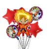 Nuevo juego de globos de película de aluminio con forma de Dragon Ball Monkey King, juguete de anime para decoración de fiestas de cumpleaños infantiles.