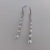 Pendientes de Borla con Perla y Circonita Flash de Estilo Similar de Zhao Lusi y Xu Yan para Mujer, Lujo Accesible y Pendientes de Gama Alta, Pendientes Elegantes Únicos