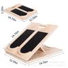 Tabla de Estiramiento de Madera, Tabla para Estirar Gemelos, Tabla Inclinada de Madera Maciza, Tabla de Fitness de Equilibrio con Inclinación Ajustable, Tabla de Fitness para Ejercicio en Casa