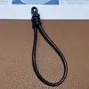 Accesorios Versátiles de Colgante de Cordón de Cuero Estilo Ins Llavero de Muñeca DIY Correa de Muñeca para Teléfono de Cordón Tejido a Mano