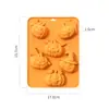 Molde de Silicona para Pastel de Halloween de Seis Piezas con Stock Transfronterizo, Calabaza Fantasma, Pastel de Mousse, Herramienta para Hornear Fácil de Limpiar