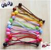Artículos de fábrica accesorios para joyería DIY accesorios para el cabello hechos a mano material de cuerda para el cabello para niños con cuentas banda de goma elástica de alta calidad cuerda para la cabeza