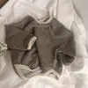Nuevo Top Rayado Holgado Artístico Fresco de Corea del Sur para Primavera y Otoño Camiseta Infantil Camisa Base Básica Versátil