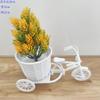 Yoban Planta Pequeña en Maceta Adornos Artificiales Crisantemo Bola Flor de Plástico Set de Plantas Girasol Hortensia Adornos de Flores Artificiales