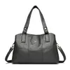 Bolso de Mano Retro de Calle de Moda Europeo y Americano para Mujer Gran Capacidad 70% de Descuento Bolso Tote Color Sólido Informal Bolso de Hombro para Mujer