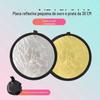 Refletor Fotográfico Dobrável e Portátil para Retratos, Iluminação de Beleza, Placa de Luz Suave Fotográfica Cinco em Um Prata/Branco Dourado-Prata