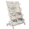 Estante de Almacenamiento de Cocina de Pie Multicapa para Verduras y Frutas Cesta Multiusos para Verduras Estante de Almacenamiento de Snacks para Sala de Estar con Ruedas