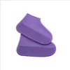 Cubrezapatos de silicona impermeables a prueba de lluvia para exteriores para hombres, mujeres, niños, adultos, antideslizantes, engrosados, resistentes al desgaste, no