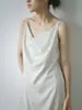 Vestido de tirantes de lunares estilo japonés Kaneko para mujer, nuevo vestido largo holgado adelgazante, vestido tipo tank sin mangas simple y elegante