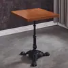 Mesas de Restaurante em Madeira Maciça, Econômicas Comerciais para Lanchonete, Loja de Macarrão, Café, Loja de Chá com Leite, Mesa Pequena Redonda Quadrada