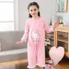 Camisola de menina algodão fino princesa bebê crianças pequenas médias e grandes macacão pijama mãe e filha pai e filho vestido de casa