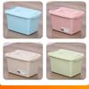 Caixa de Armazenamento Portátil de Plástico, Caixa de Armazenamento de Brinquedos e Roupas Doméstica, Caixa Organizadora para Casa, Caixa de Armazenamento Multifuncional para Guarda-Roupa