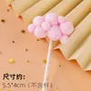 Decoração de bolo de aniversário com 10 peças de bola de cabelo tridimensional nuvem balão de ar quente lua Cartão Nuvem Branca Decoração festa