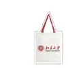 Bolsa de Tote de Lona para Regalo de Evento Escolar Universitario Bolsa de Lona con Logo Personalizado Bolsa de Algodón Personalización