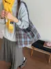 Nueva Bolsa de Tela Bolso Tote Estudiante Portátil Simple Casual Bolso de Axila para Mujer Gran Capacidad Viajero Estilo Bosque Bolso de Hombro de Moda
