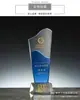 Trofeo de Cristal Ola Azul Competencia de Organización Escolar Personal Destacado Premios de Reunión Anual de la Empresa Grabado Gratuito