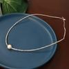 Colar Acessórios de Sentido Avançado Prata Quebrada Vários Colar de Duas Pérolas Feminino Nicho Prata Esterlina Antigo Elegante Colar de Pérolas Feminino