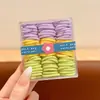 Coloridos pasadores de pelo de pulgar estilo coreano para niños y niñas, lindas diademas, dulces cordones para el pelo de niños, gomas elásticas de alta elasticidad, accesorios para el pelo
