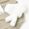 Bufanda de pelo sintético de conejo para mujer, otoño e invierno, linda, para chica, versátil, estilo coreano, moderna, para estudiante, bufanda de felpa de pelo, engrosada, cálida