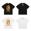 Camiseta BAPE Verão Camuflada Unissex Manga Curta Gola Redonda Estilo Japonês Tendência