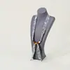 Colar Cachecol de Seda com Contas de Bolinhas Design de Nicho Feminino Corrente de Clavícula Ajustável Acessórios para Suéter