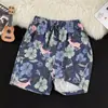 Shorts de Playa con Estampado Floral Estilo Sanya para Hombre Verano Delgados Holgados Pierna Recta Atractivos Shorts Hawaianos
