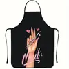Ropa de trabajo de barbero de comercio exterior personalizada, delantal de cocina, delantal hecho a mano para estudio DIY, delantal de manicurista