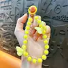 Corrente para Celular com Borboleta Luminosa e Contas Chaveiro Acessórios para Bolsa Chaveiro de Carro Pequenos Presentes Comércio Exterior Atacado