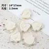 Pintura Acrílica Colorida Casa Pequeña Agujero Recto Bolígrafo con Cuentas Cadena para Celular DIY Llavero Colgante para Bolsa de Coche Accesorios de Joyería