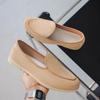 Mocasines Verano 2025 Slip-On Zapatos Gorro Retro Británico Casual para Exteriores Suela Suave Zapatos Perezosos Exportación Zapatos de Hombre