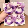Elástico de Cabelo Trançado Kuromi Elástico de Borracha Melody Laço de Cabelo Desenho Animado Menina Jardim de Infância Elástico de Cabelo Fofo Infantil para Rabo de Cavalo