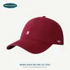 Boné de Baseball Estilo Coreano para Homens e Mulheres, Versátil e Simples, com Bordado da Letra N, Top Macio, Algodão Puro, Aba Larga, Chapéu Emagrecedor