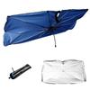 Parasol para coche coche automático paraguas plateado titanio parasol telescópico protector solar aislamiento térmico coche parasol de verano delantero