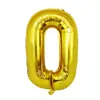 Balão Número Dourado e Prateado de 32 polegadas Balão de Filme de Alumínio Atacado Arranjo Cena Decoração de Festa Balão Versão Americana Alumínio Digital