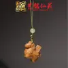 Accesorios de Madera Maciza Tallada de Caballo del Zodiaco Volador Cadena para Teléfono Móvil Colgante Yiming Xianyuan Llavero Creativo de Caballo de Sándalo