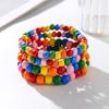 Europa y Estados Unidos venta caliente transfronteriza joyería de cuentas hecha a mano a color pulsera de moda bohemia para damas al por mayor