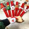 Pulsera de Anillo a Presión Navideña Dibujos Animados Navideños Anillo a Presión Regalo Infantil Luminoso Anillo a Presión Anillo a Presión Navideño de Felpa