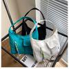 Bolso de lona para mujer (2022), bolso de hombro para estudiantes universitarias con libros en clase, bolso de compras de gran capacidad.