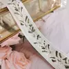 Estilo étnico encaje de tela adornos accesorios fondo camel flores bordadas tela para ropa de algodón adornos para manualidades materiales decorativos