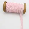 Ropa para muñeca BJD tela elástica de doble capa de 15 mm color macarrón encaje con volantes encaje plisado elástico arrugado ropa para muñeca