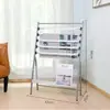Clip para periódico estante para libros y periódicos pequeño revista promocional estante de piso almacenamiento estante simple oficina estante para periódicos