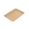 Caja Desechable de Papel Kraft con Forma de Barco, Plato para Barbacoa a Prueba de Aceite, Bandeja de Papel, Plato de Papel Rectangular para Hamburguesas, Papas Fritas, Pollo Frito y Snacks